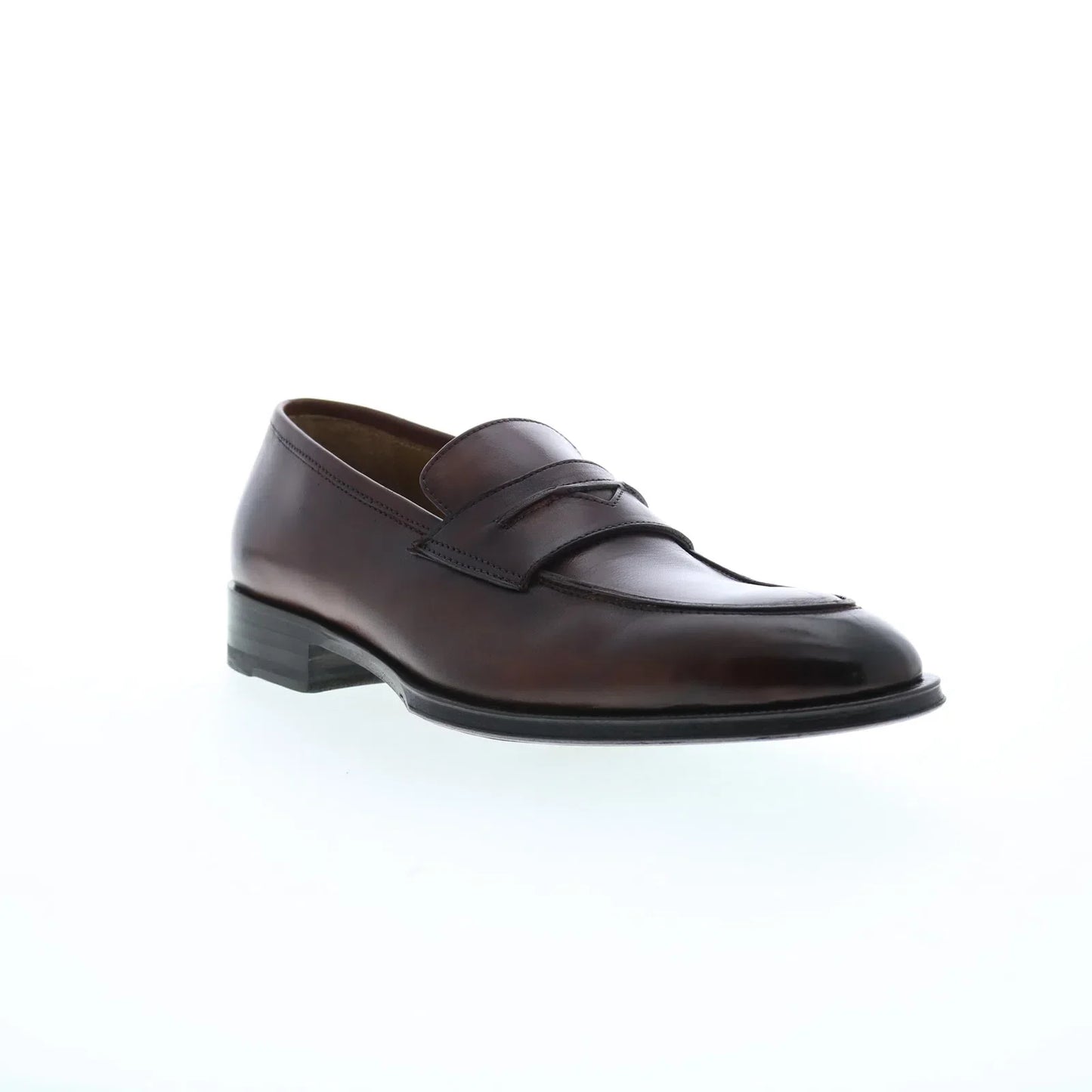 Pastori by Di Bianco Titus Deco Mens Brown Loafers & Slip Ons Penny Shoes