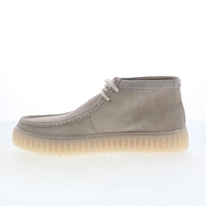 Clarks Torhill HI 26181383 Mens Gray Nubuck Lace Up Chukkas Boots