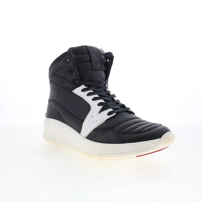 Pajar Tribeca 47088 Mens Black Leather Lace Up Lifestyle Sneakers Shoes