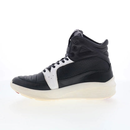 Pajar Tribeca 47088 Mens Black Leather Lace Up Lifestyle Sneakers Shoes