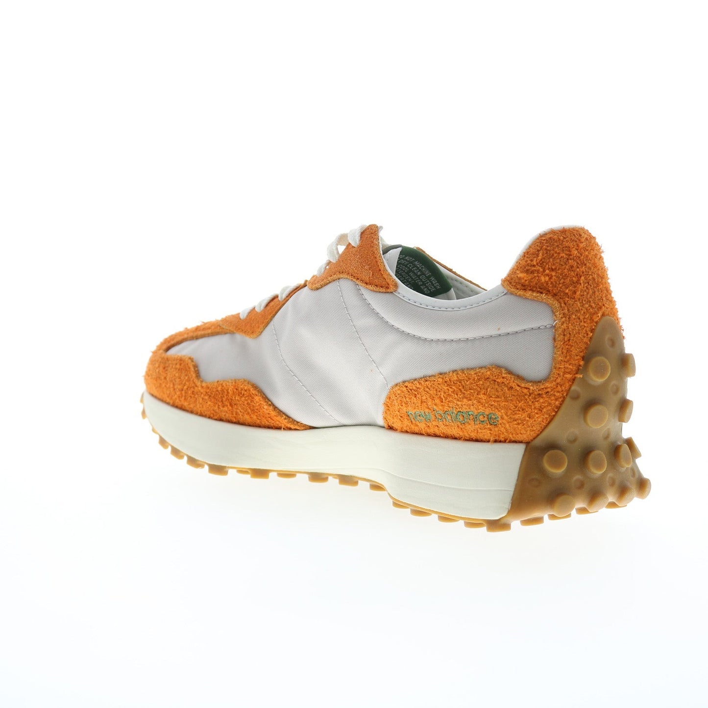 New Balance 327 U327SA Mens Orange Suede Lace Up Lifestyle Sneakers Shoes