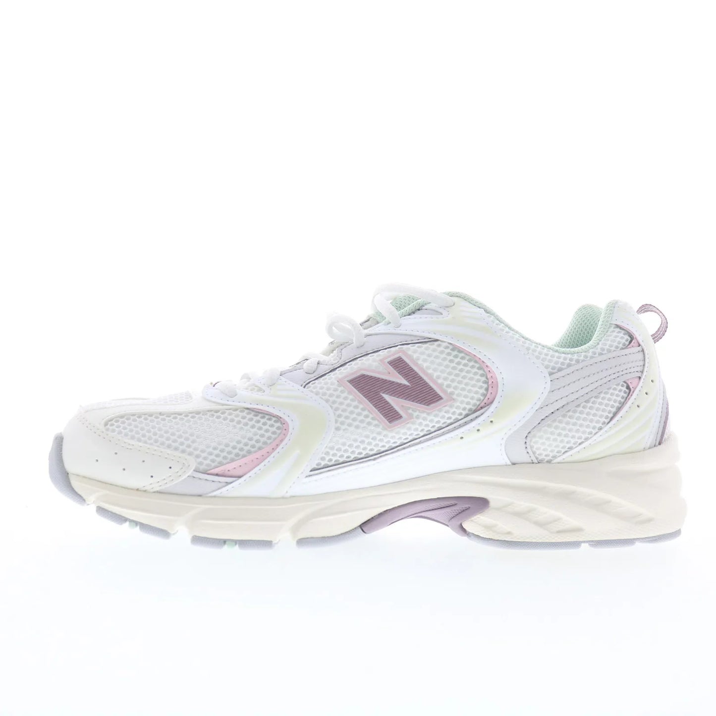 New Balance 530 U530NEB Mens White Mesh Lace Up Lifestyle Sneakers Shoes