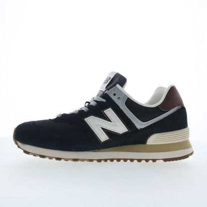 New Balance 574 U5748SB Mens Gray Nubuck Lace Up Lifestyle Sneakers Shoes
