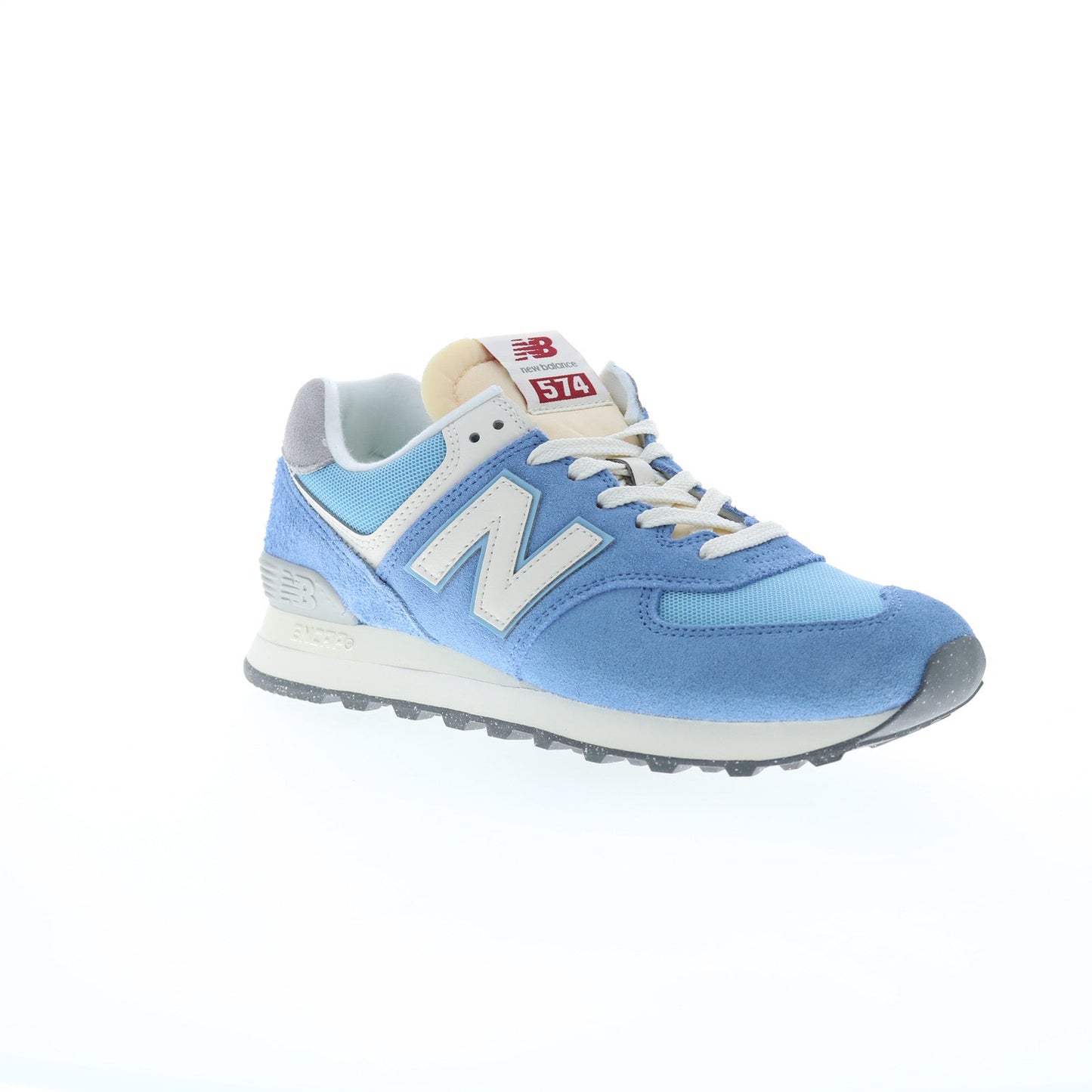 New Balance 574 U574RCA Mens Blue Suede Lace Up Lifestyle Sneakers Shoes