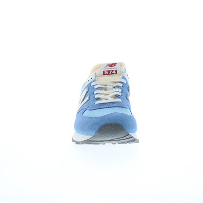 New Balance 574 U574RCA Mens Blue Suede Lace Up Lifestyle Sneakers Shoes