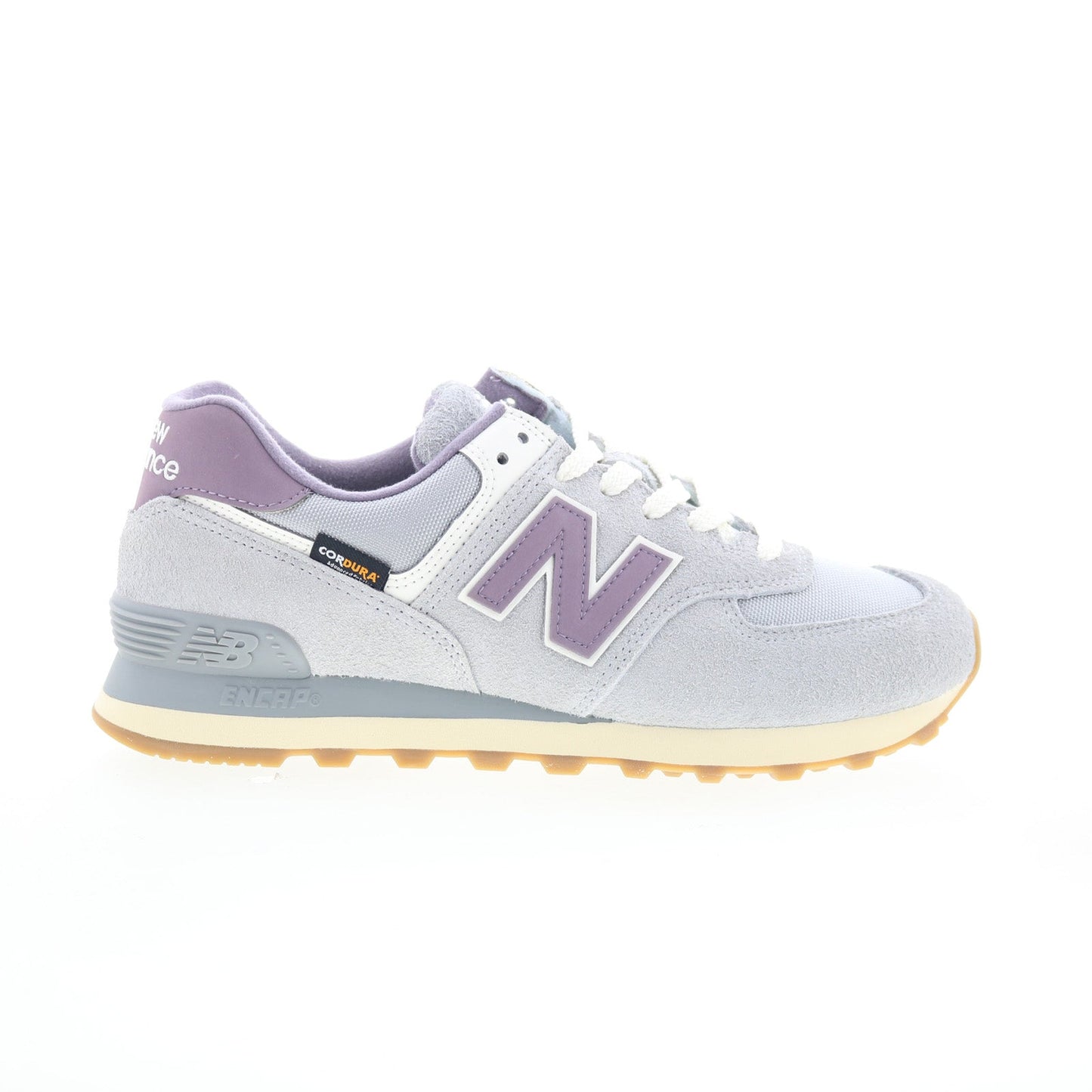 New Balance 574 U574YGD Mens Gray Suede Lace Up Lifestyle Sneakers Shoes