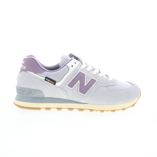 New Balance 574 U574YGD Mens Gray Suede Lace Up Lifestyle Sneakers Shoes