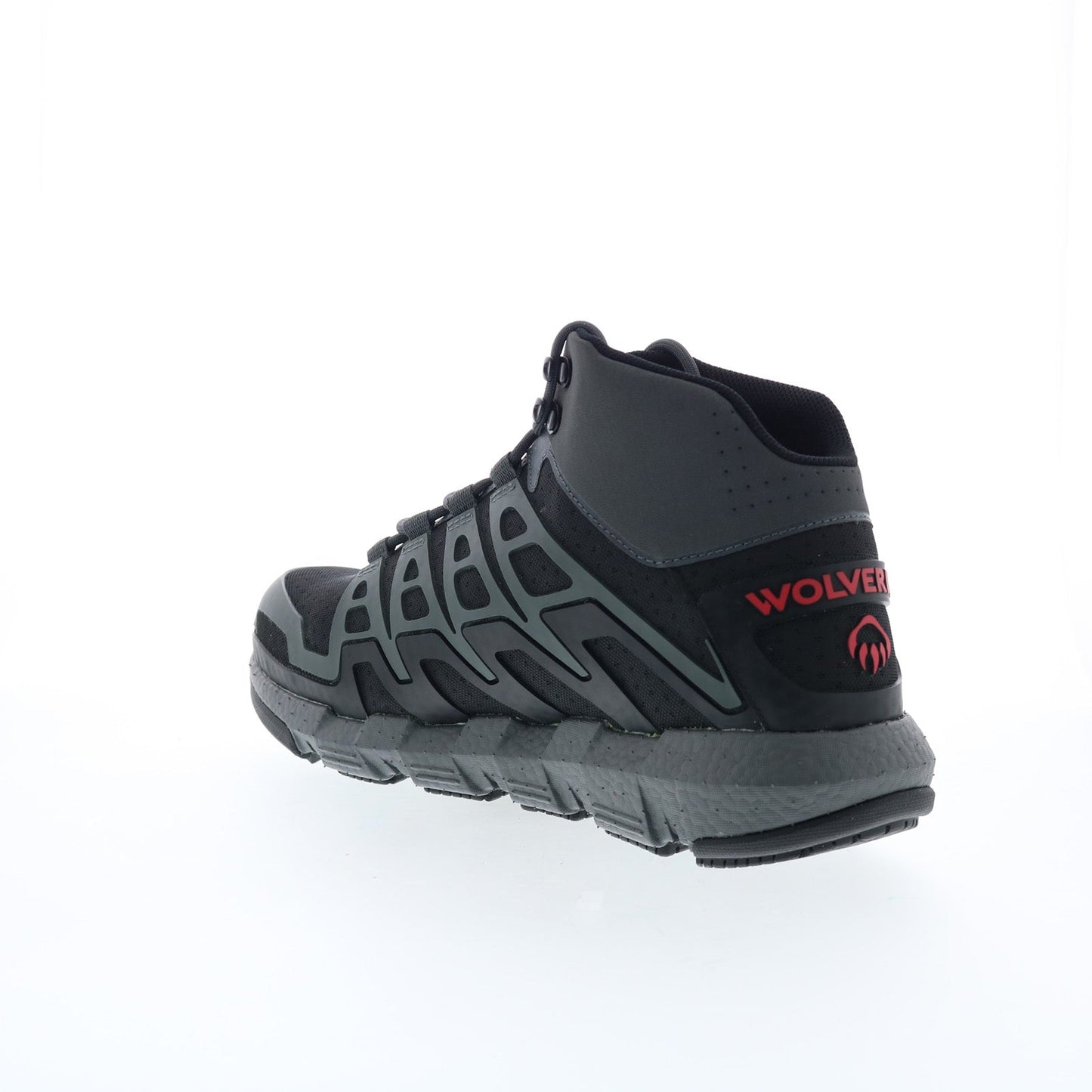 Wolverine Rev Vent DuraShocks FLX CarbonMax Mid Mens Gray Wide Work Boots