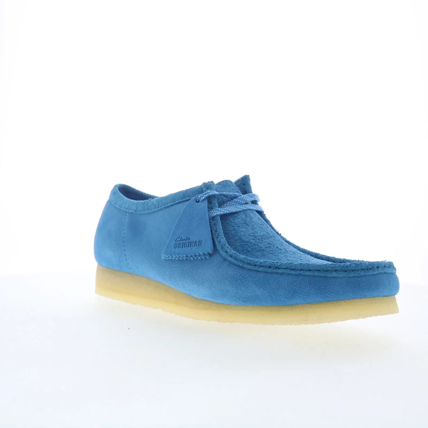 Clarks Wallabee 26182823 Mens Blue Suede Oxfords & Lace Ups Casual Shoes