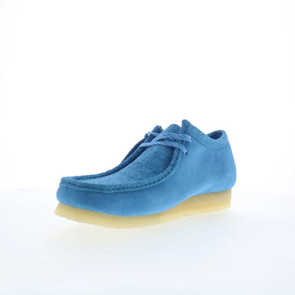 Clarks Wallabee 26182823 Mens Blue Suede Oxfords & Lace Ups Casual Shoes