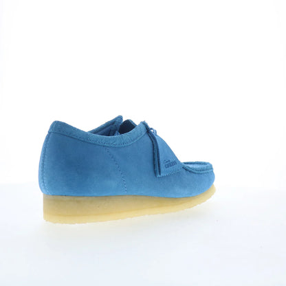 Clarks Wallabee 26182823 Mens Blue Suede Oxfords & Lace Ups Casual Shoes