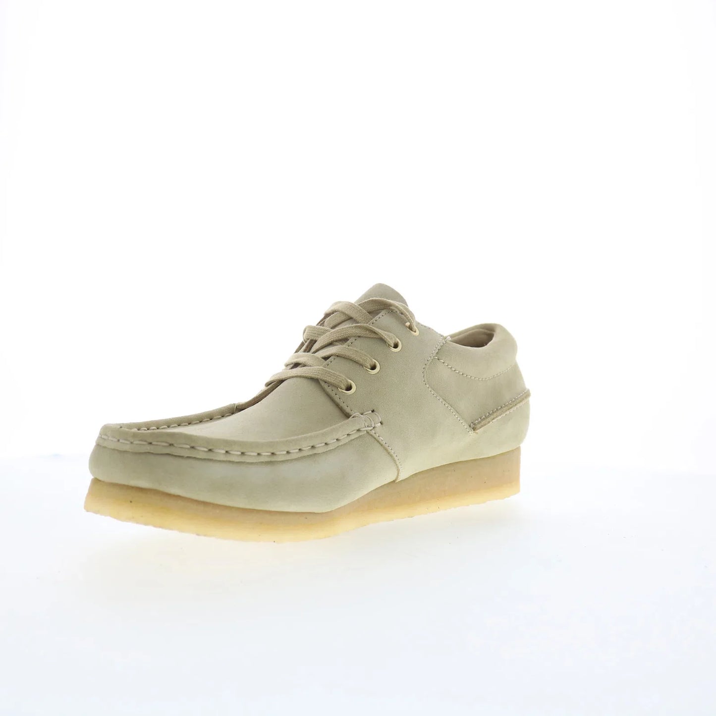 Clarks Wallabee Boat 26175753 Mens Beige Oxfords & Lace Ups Casual Shoes