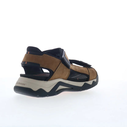 Clarks Wave 2.0 Jump 26159771 Mens Brown Leather Strap Sport Sandals Shoes