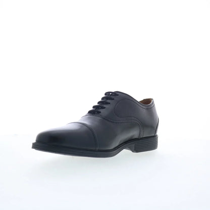 Clarks Whiddon OX 26176991 Mens Black Wide Oxfords & Lace Ups Cap Toe Shoes
