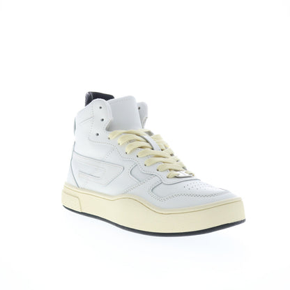 Diesel S-Ukiyo Mid Y02675-PR013-T1015 Mens White Lifestyle Sneakers Shoes