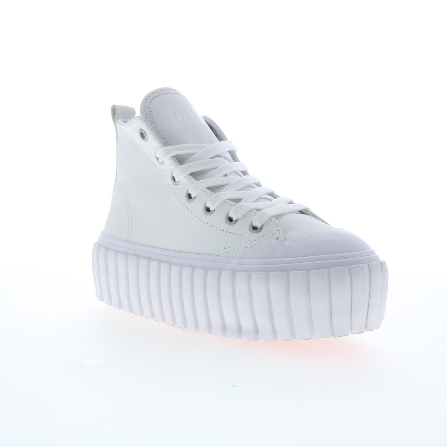 Diesel S-Hanami Mid W Womens White Leather Lifestyle Sneakers Shoes