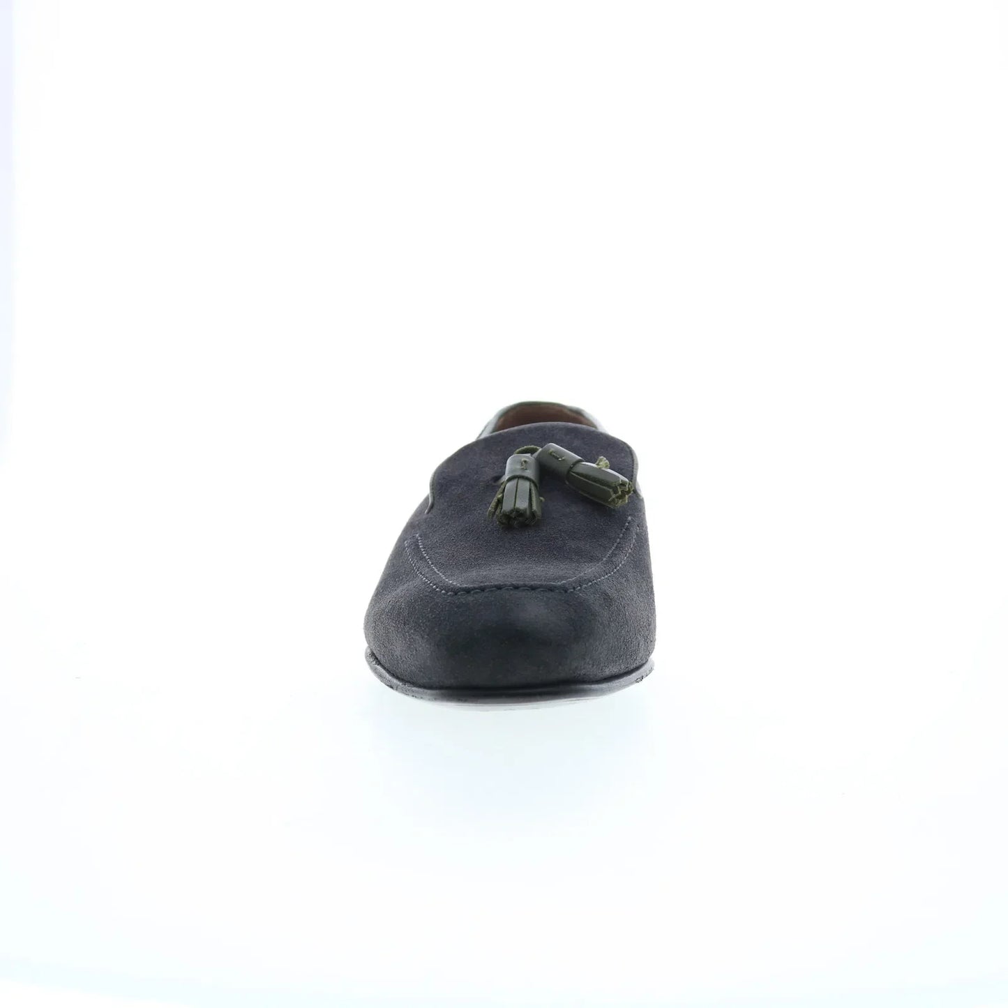 Pastori by Di Bianco Zeno Suede Mens Gray Loafers & Slip Ons Casual Shoes