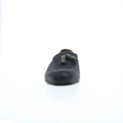 Pastori by Di Bianco Zeno Suede Mens Gray Loafers & Slip Ons Casual Shoes